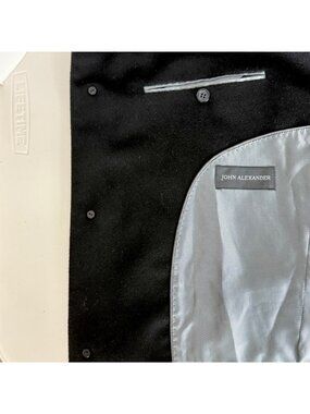 John Alexander | Jackets & Coats | John Alexander Mens Black Overcoat ...